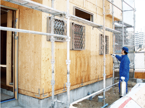 外壁木部の写真