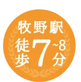 ファンフィールドエリア 牧野駅 徒歩7分