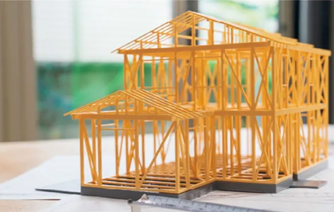 住宅の構造模型