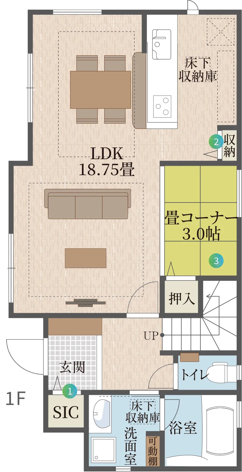 5号地間取り 1F