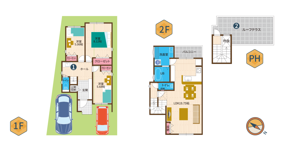 14号地参考プラン間取り図
