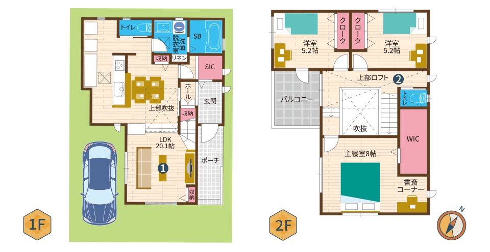 9号地参考プラン間取り図