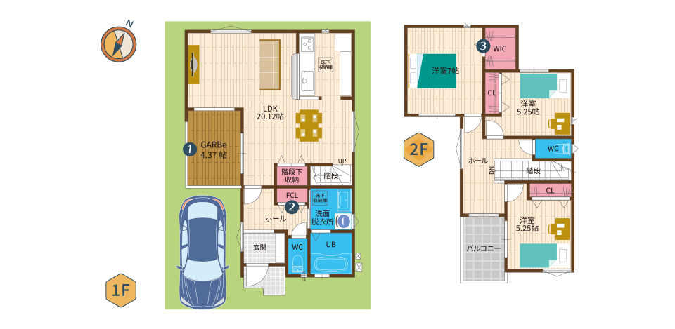 10号地参考プラン間取り図