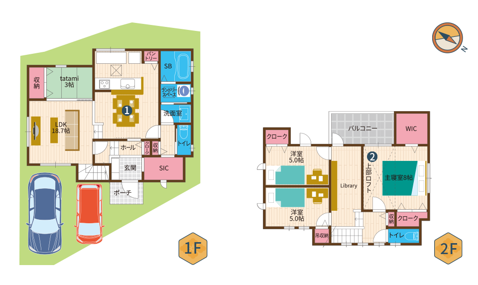 18号地参考プラン間取り図