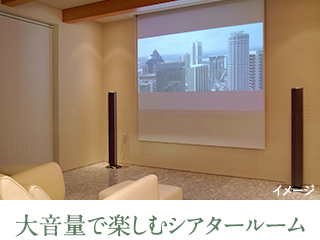 大音量で楽しむシアタールーム