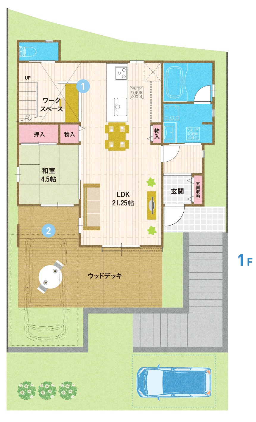 山の上で 羽を伸ばそう コンセプトハウスのご紹介 ミハマホーム 枚方市で8年連続no 1 新築一戸建ての分譲住宅ならミハマホームにお任せください