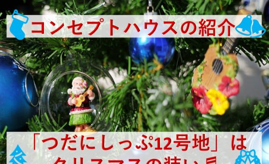 【コンセプトハウスの紹介】「つだにしっぷ12号地」はクリスマスの装い♬