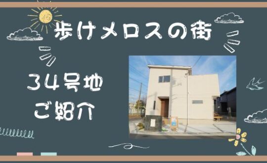 続・歩けメロスの街　３４号地のご紹介