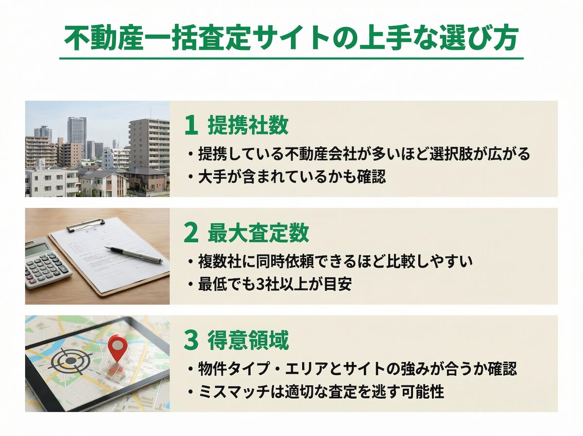 不動産一括査定サイトの上手な選び方