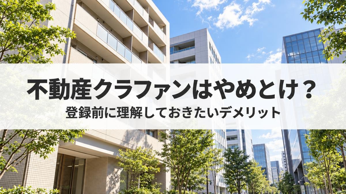 不動産クラウドファンディングは「やめとけ」と言われる7つの理由｜登録前にデメリットを理解しておこう！